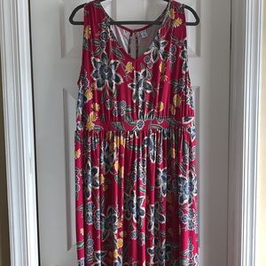 Old Navy Plus Size Sleeveless Fit&Flare Midi Dress